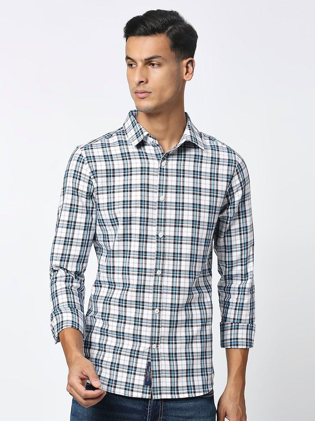 Being Human Slim Fit Pure Cotton Casual Shirt