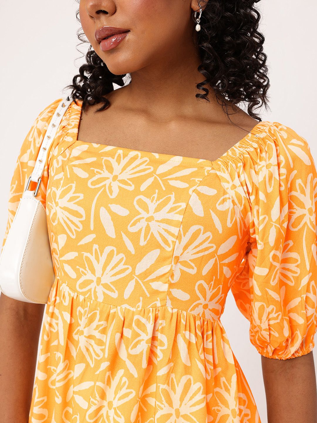 DressBerry Slay it With Flowers Printed A-Line Top
