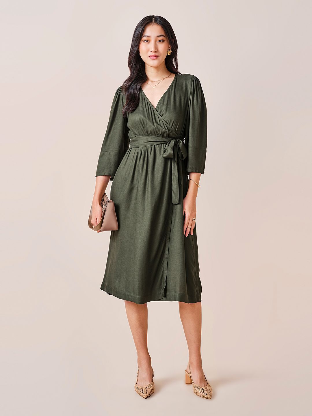 AND Regular Sleeve Midi Dress