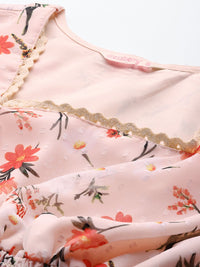 DressBerry Floral Print Cinched Waist Top