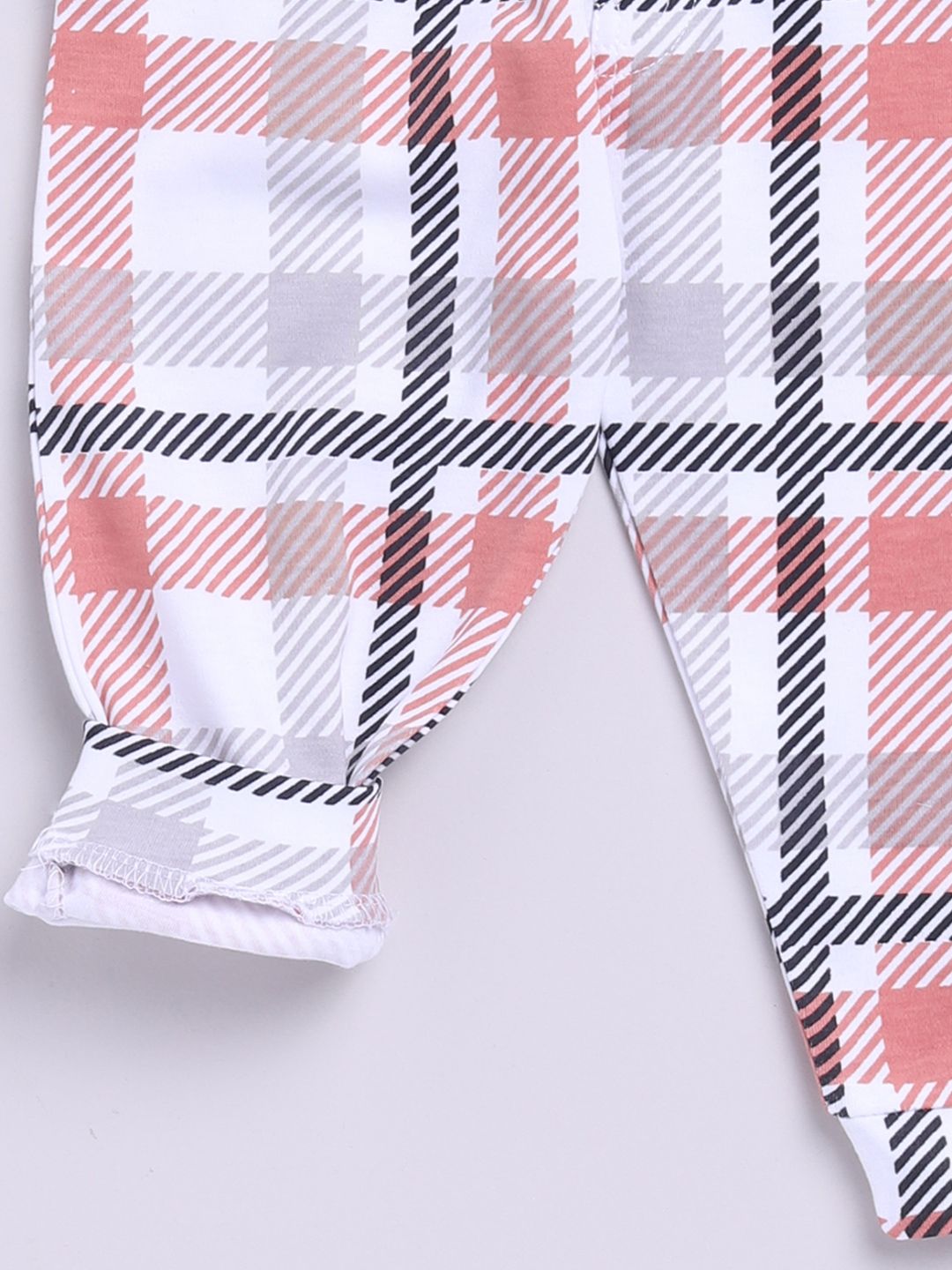 Moms Love Infant Boys Checked Pure Cotton Clothing Set