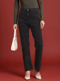 all about you Women Straight Fit High-Rise Light Fade Stretchable Jeans