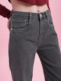 DressBerry Women Mid-Rise Wide Leg Stretchable Jeans