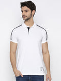 SPYKAR Men White Solid Polo Collar T-shirt
