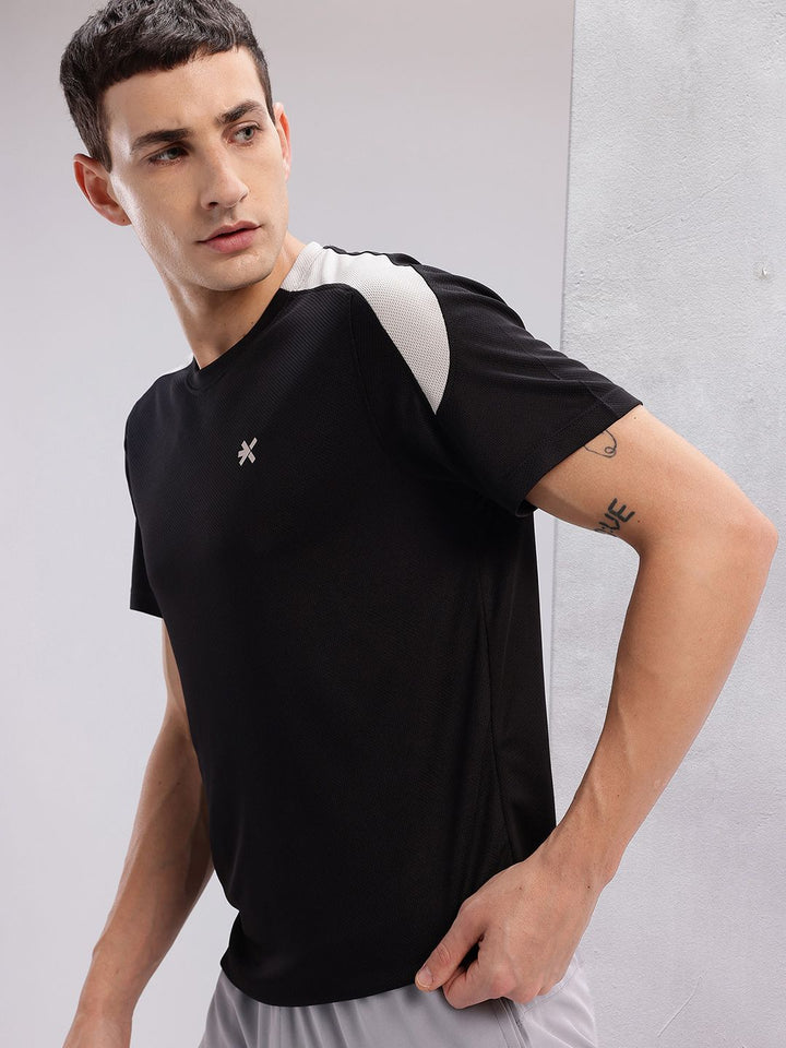 HRX by Hrithik Roshan Colourblocked Rapid-Dry Running T-shirt