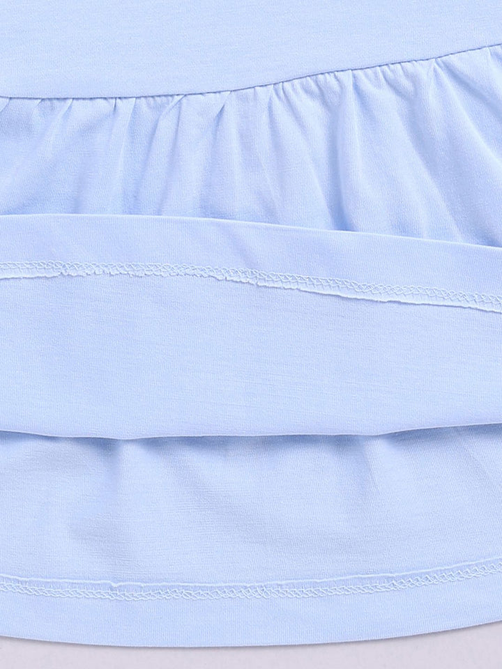 Happy Faces Girls Barbie Printed Pure Cotton Fit & Flare Dress