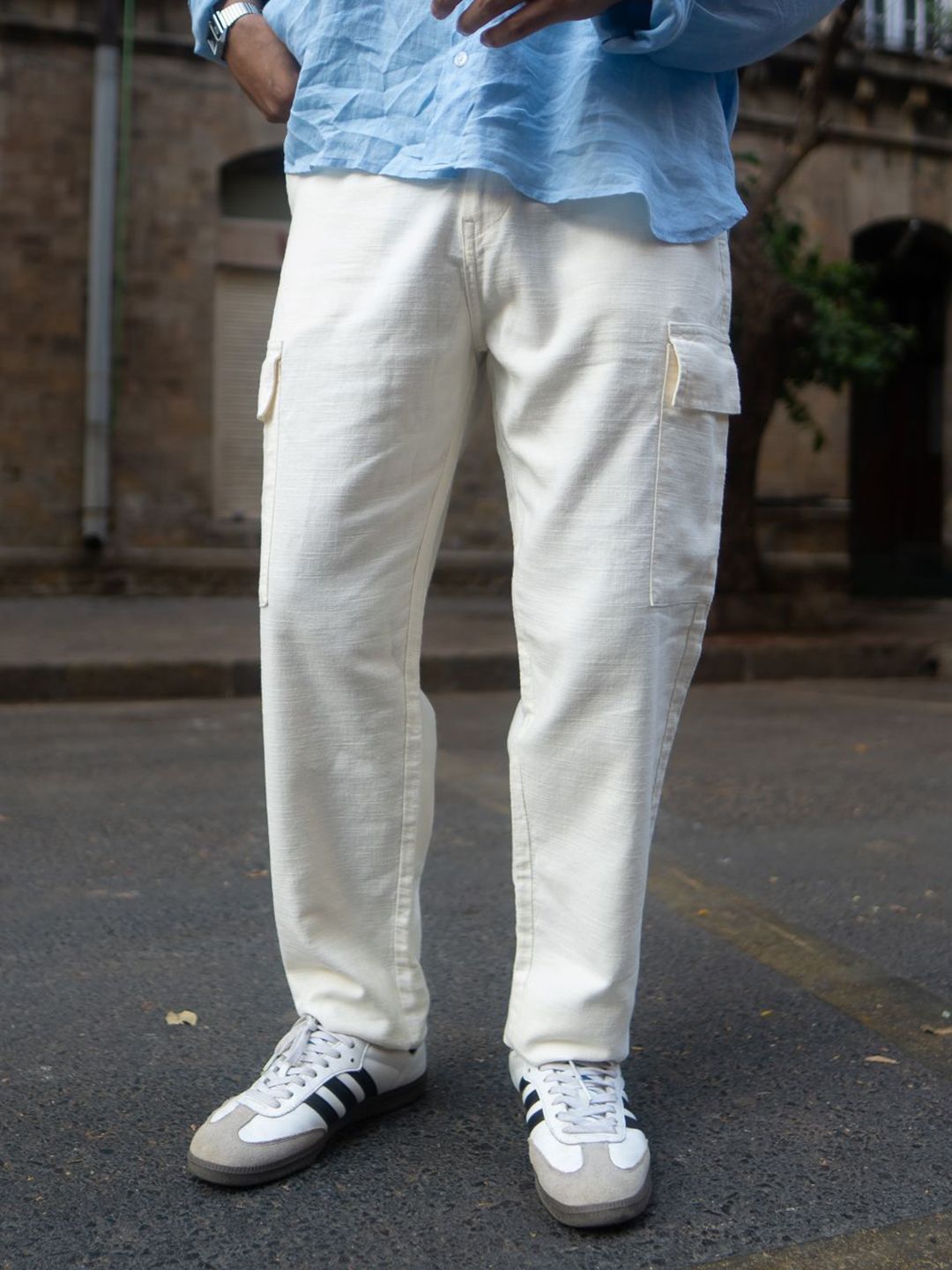 Powerlook Men Mid Rise Relexed Fit Cargos