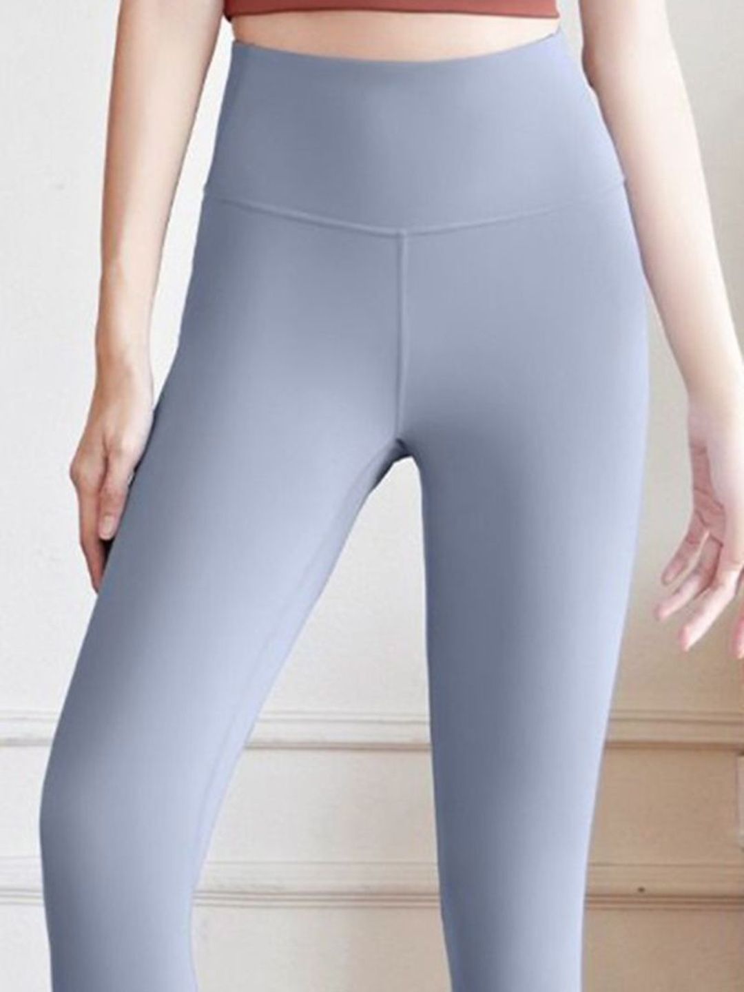 HRX by Hrithik Roshan High-Rise Ankle-Length Seamless Yoga Tights