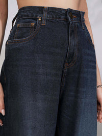 Street By Tokyo Talkies Women Pure Cotton Straight Fit Jeans