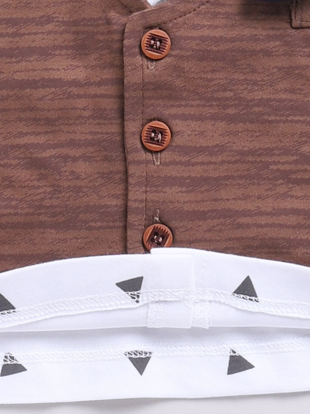 Moms Love Infant Boys Printed Cotton Shirt & Joggers