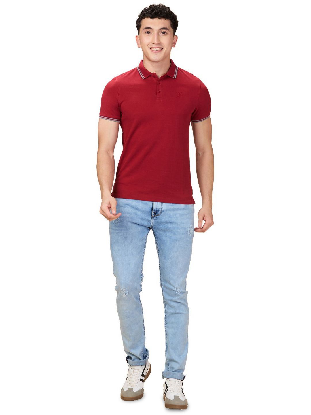 Being Human Men Polo Collar Slim Fit T-shirt