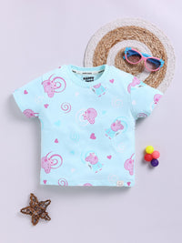 Happy Faces Kids Girls Peppa Pig Printed Pure Cotton T-Shirt