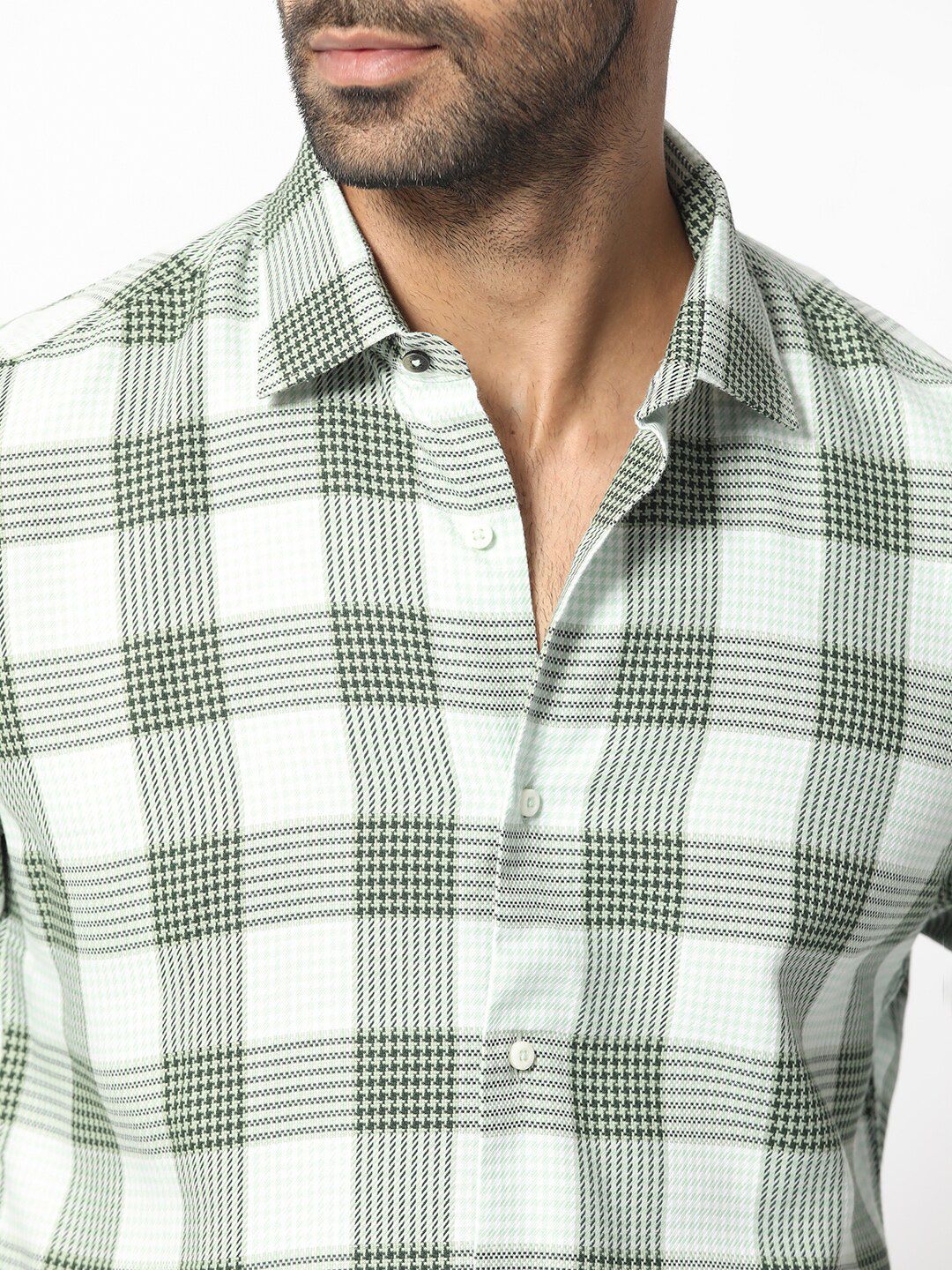 RARE RABBIT Men Ventura Slim Fit Gingham Checked Shirt