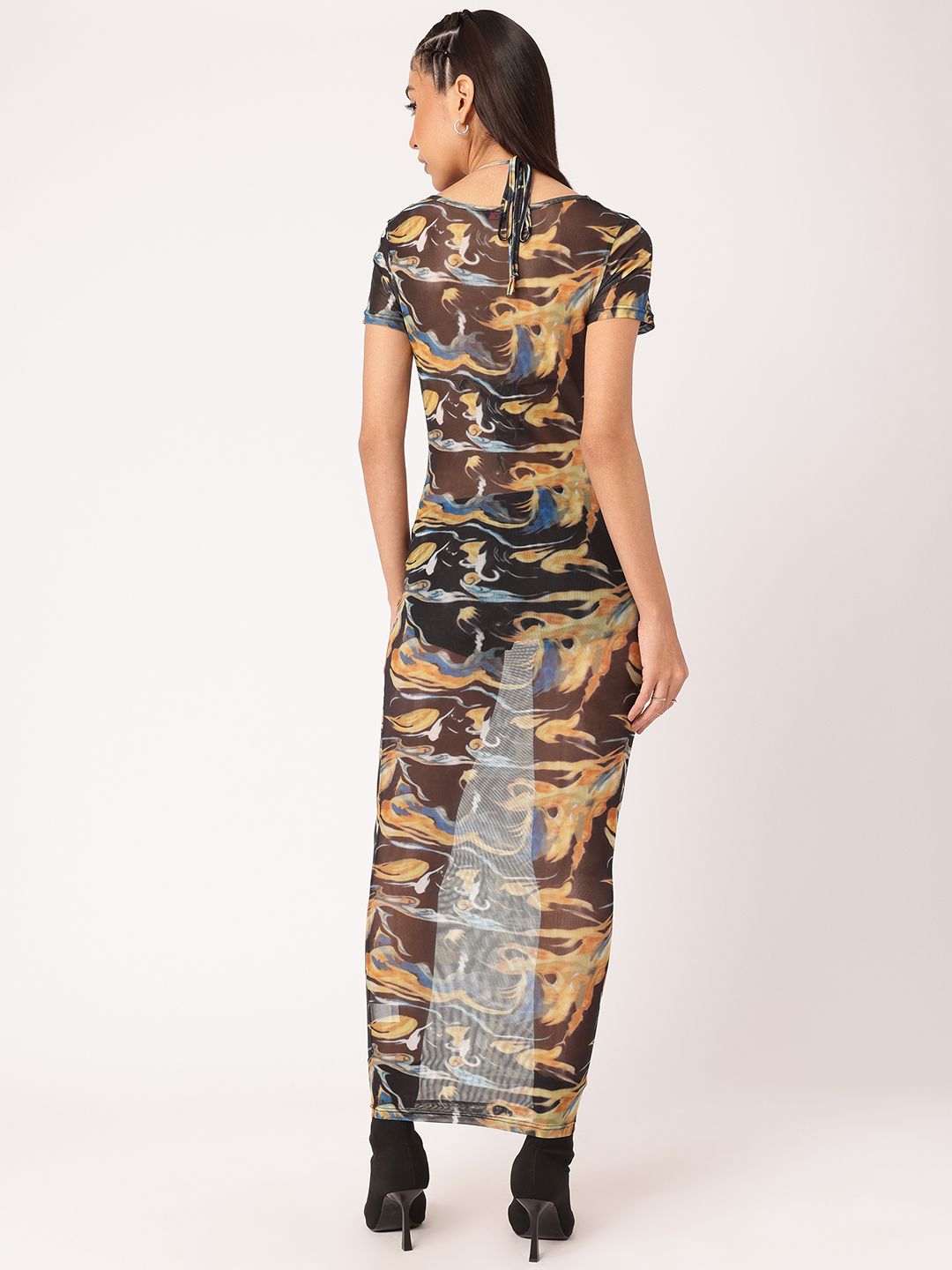 DressBerry Dare to Differ Sheer Bliss Maxi Dress