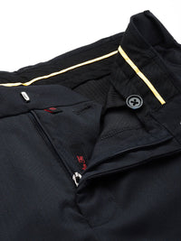 Raymond Men Self Design Textured Slim Fit Formal Trousers