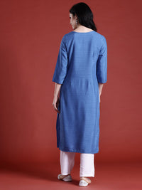 Anouk Striped A-Line Kurta