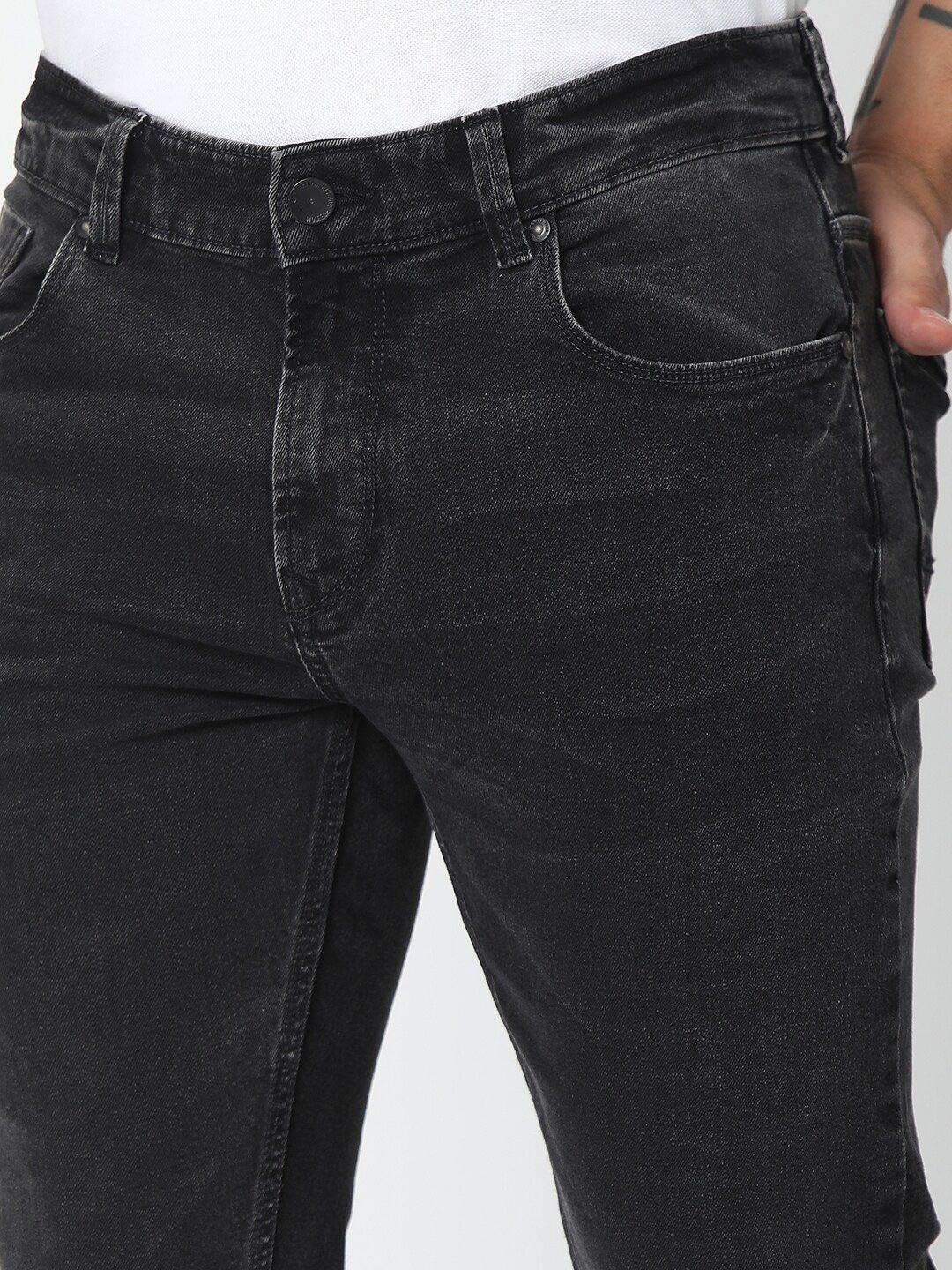 SPYKAR Men Black Relaxed Fit Low-Rise Jeans