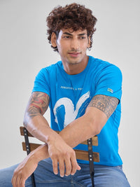 SPYKAR Men Typography Printed Slim Fit Round Neck T-shirt