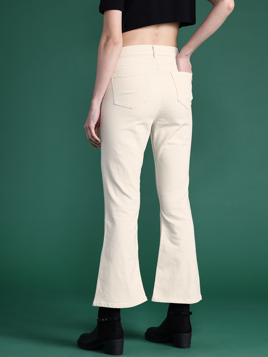 DressBerry Women Flared Stretchable Jeans