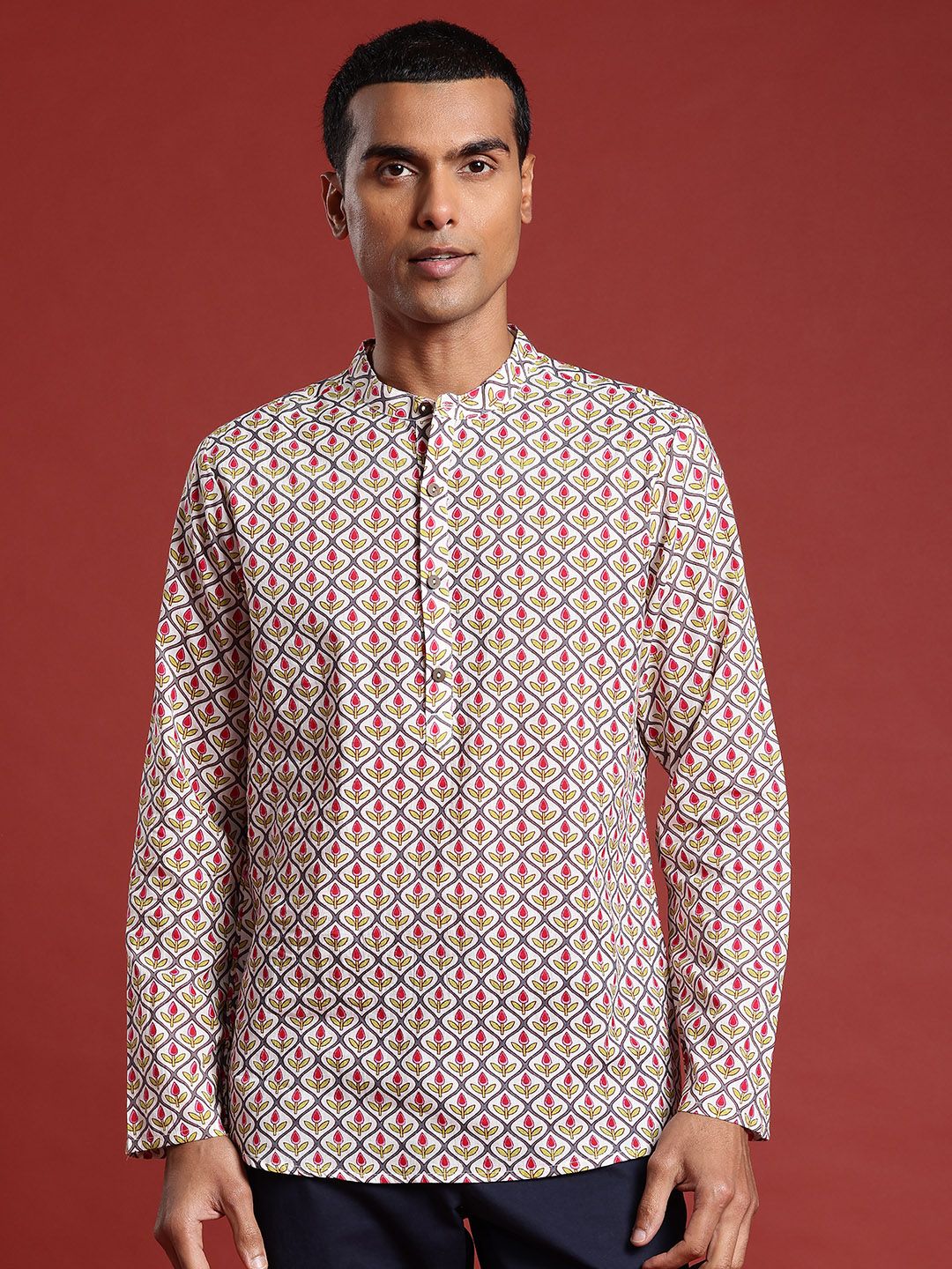 Anouk Pure Cotton Printed Short Kurta
