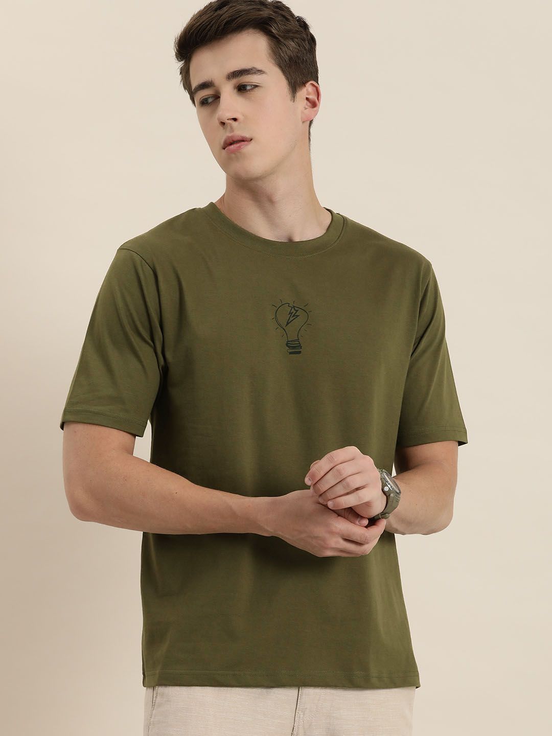 Difference of Opinion Printed Pure Cotton Oversized T-shirt
