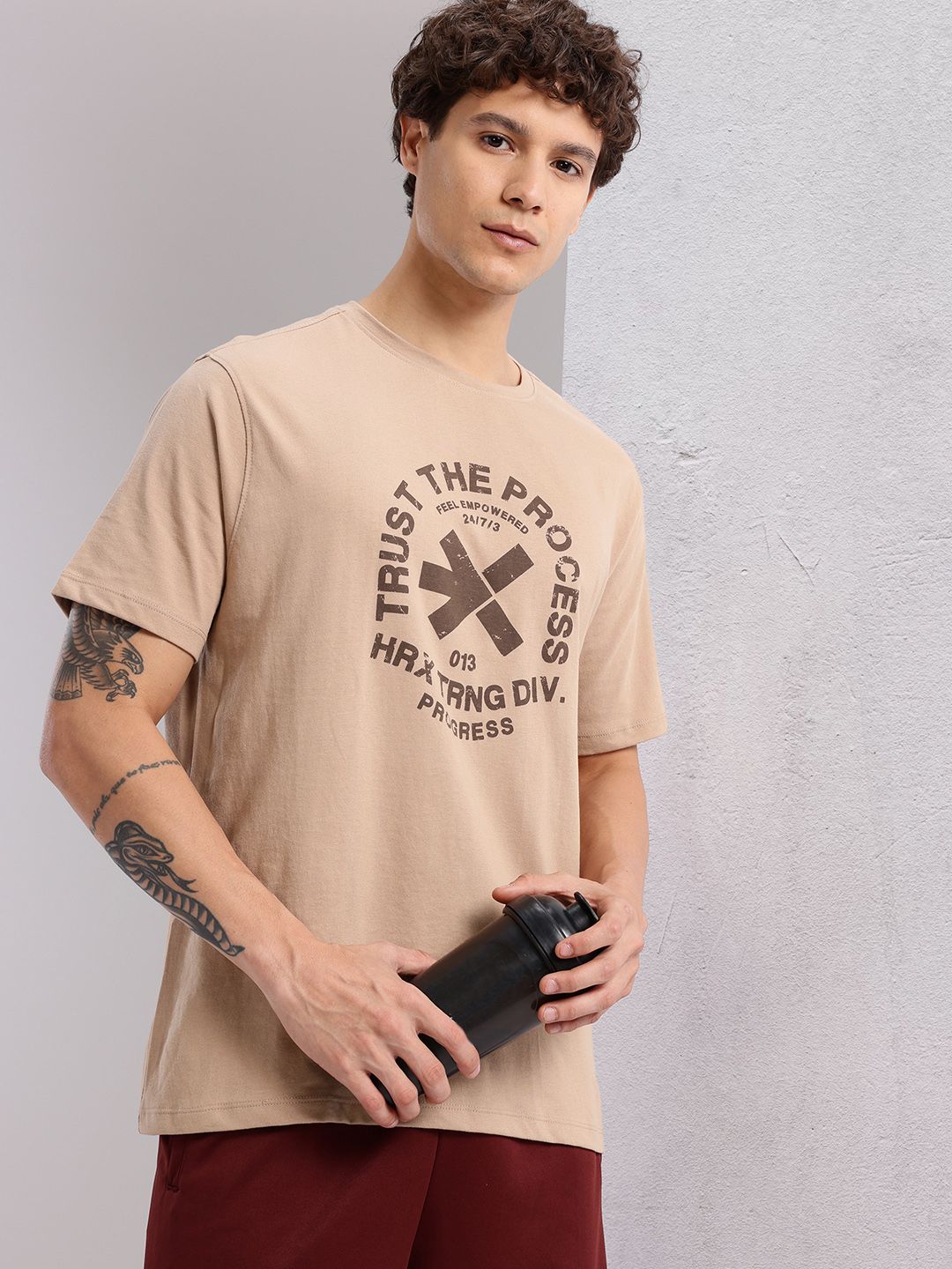 HRX by Hrithik Roshan Men Relaxed Fit Training T-shirt