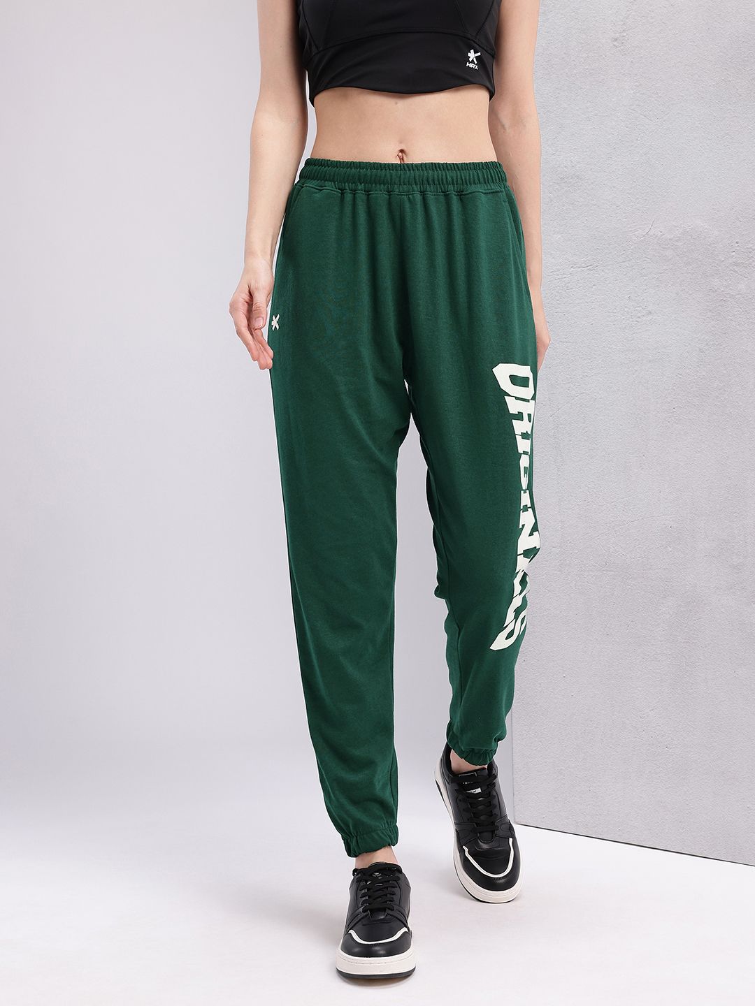 HRX by Hrithik Roshan Women Typography Printed Lifestyle Joggers