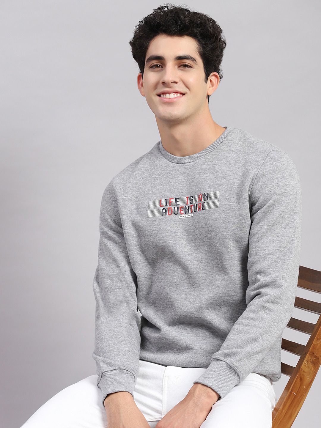 Monte Carlo Typography Printed Sweatshirt