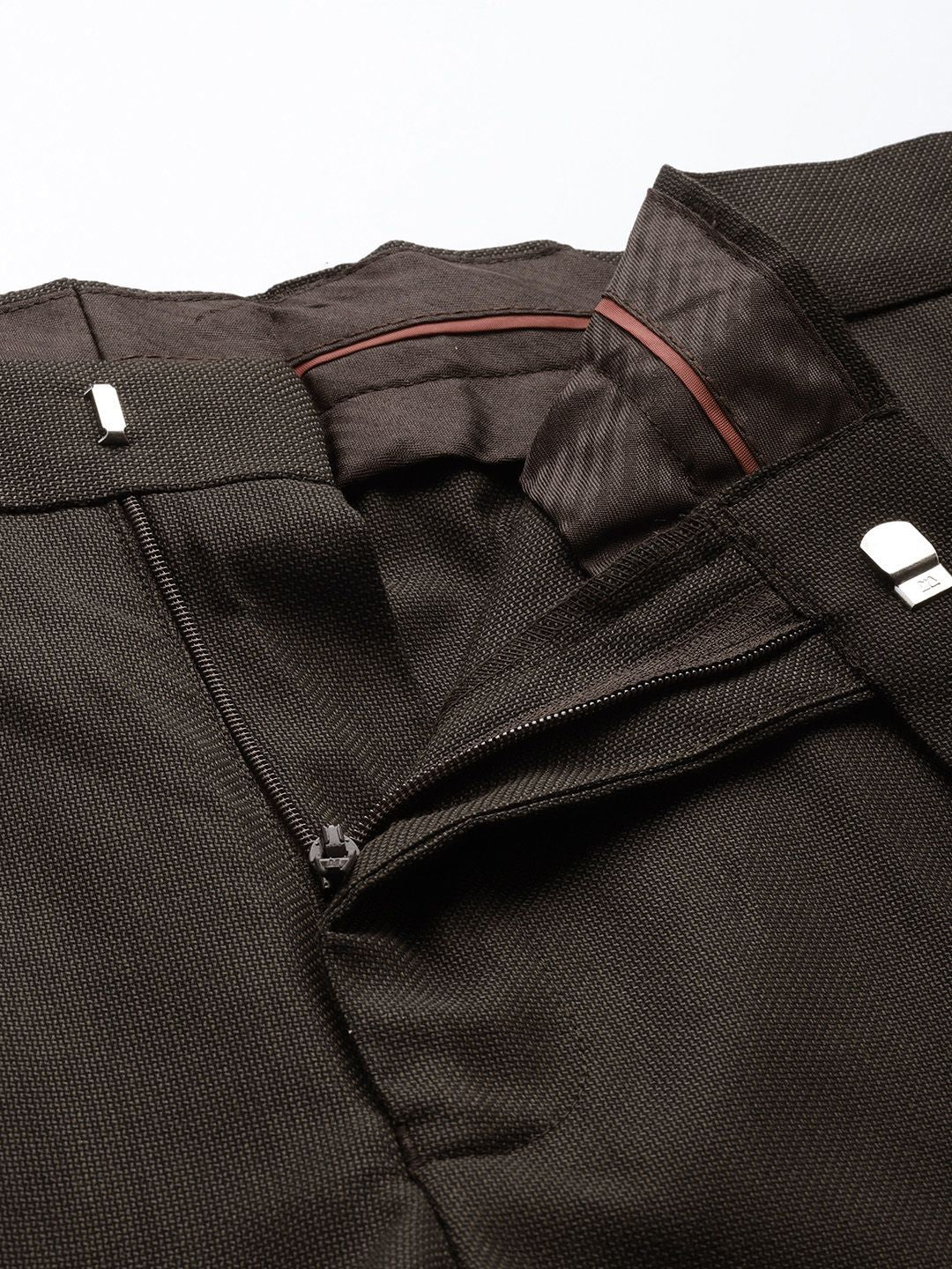 Park Avenue Men Textured Formal Trousers