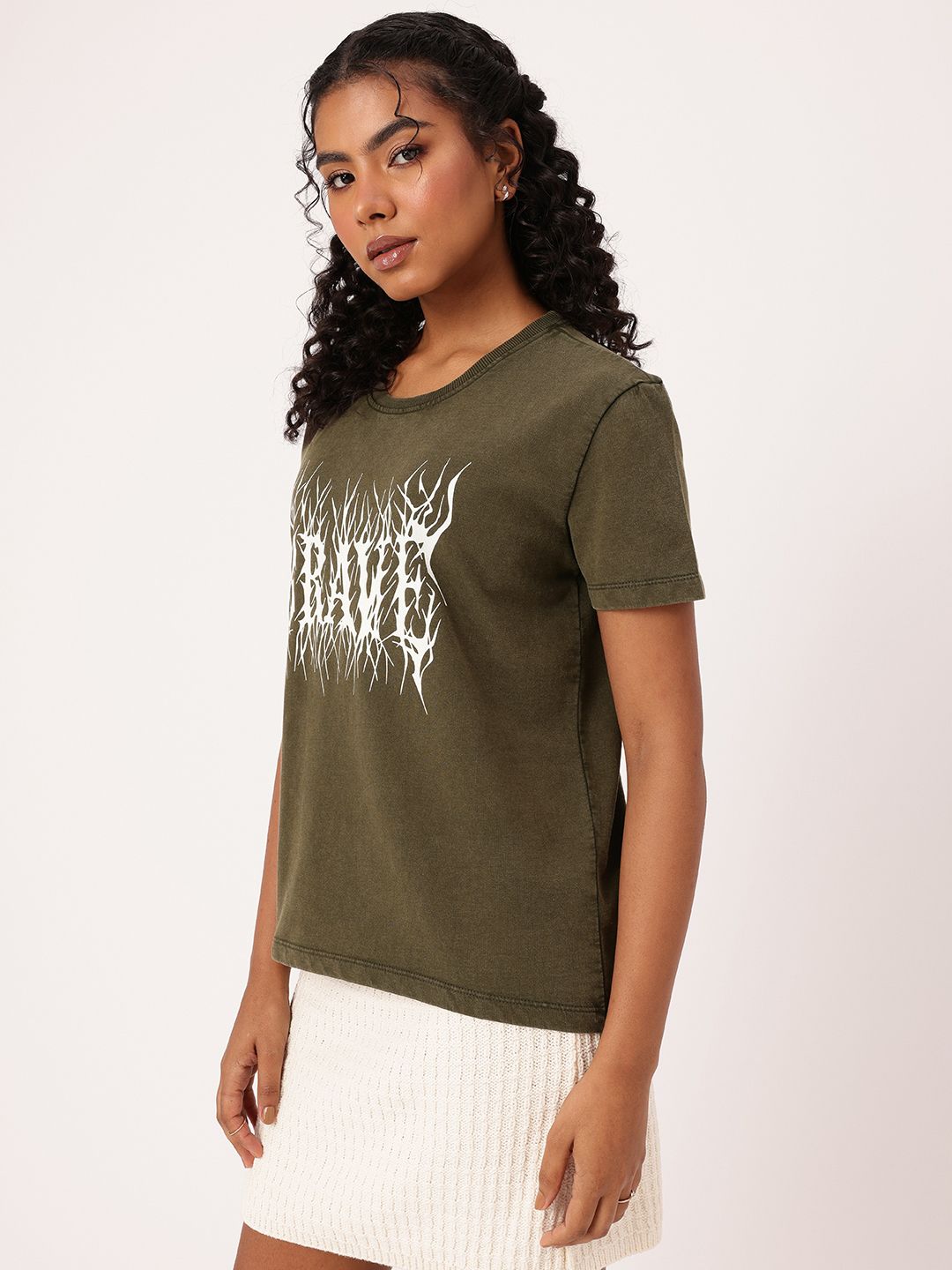 DressBerry City Daring Printed Casual T-shirt