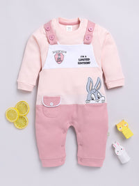 Moms Love Infants Boys Pure Cotton Applique Detail Dungaree With T-Shirt