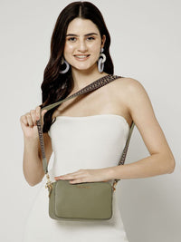 Berrylush Women Textured Structured Sling Bag