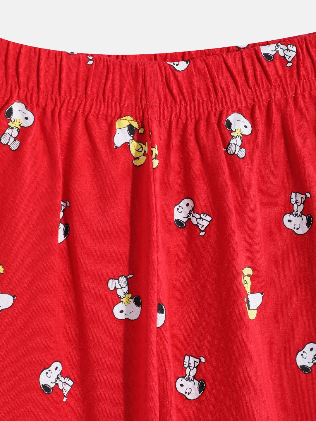 Moms Love Boys Snoopy Printed T-shirt with Trousers