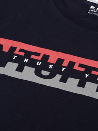 SPYKAR Men Pure Cotton Typography Printed Slim Fit T-shirt