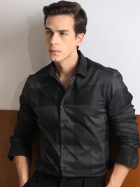RARE RABBIT Men Santhe Checked Slim Fit Opaque Cotton Shirt
