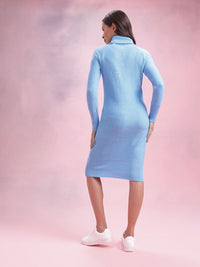DressBerry Acrylic High Neck Jumper Dress