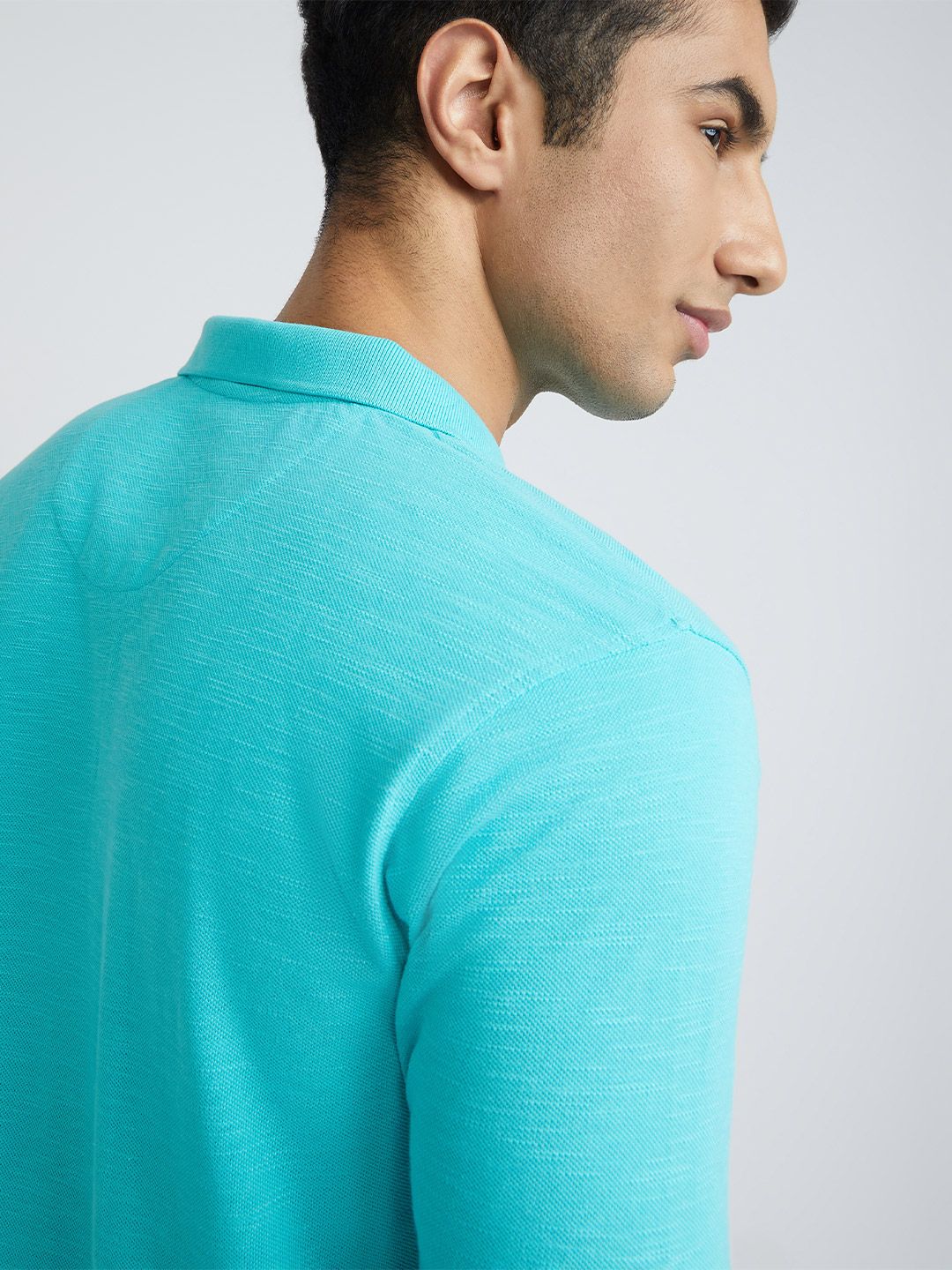 Park Avenue Solid Slim Fit Polo Collar T-shirt