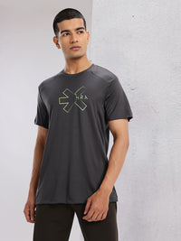 HRX by Hrithik Roshan Men Brand Logo Printed Rapid-Dry Training T-shirt