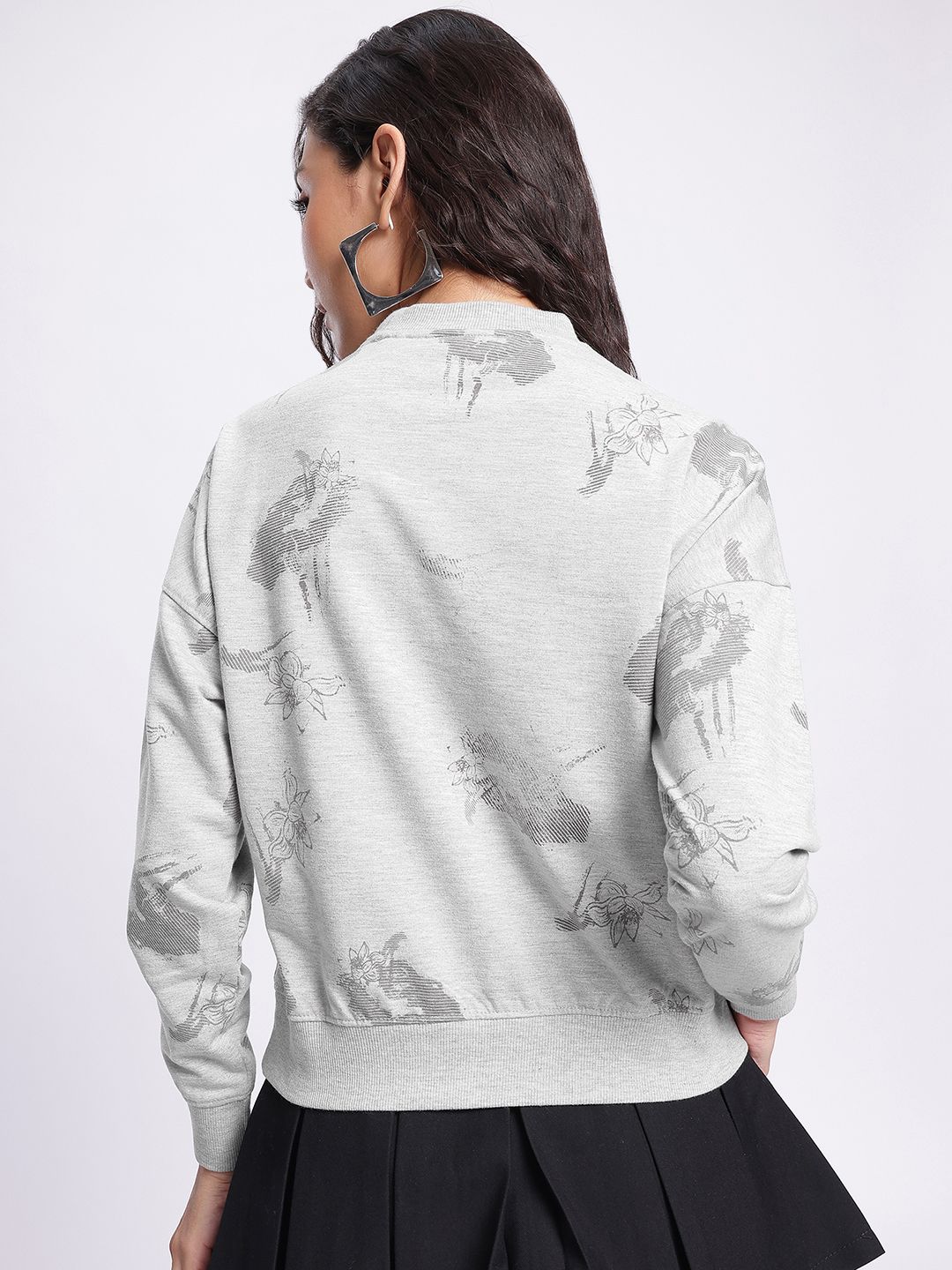DressBerry Artsy Comfort Printed Sweatshirt