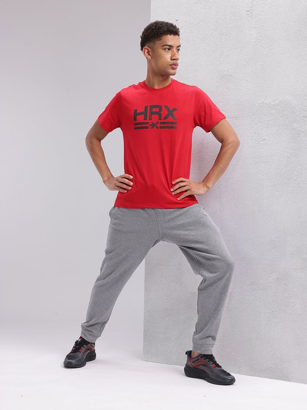 HRX by Hrithik Roshan Men Typography Printed Training T-shirt