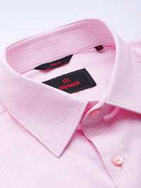 Raymond Men Slim Fit Micro Checks Pure Cotton Formal Shirt