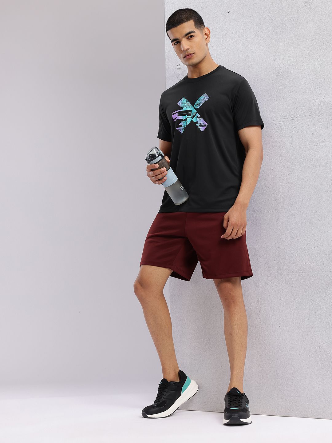 HRX by Hrithik Roshan Brand Logo Printed Training T-shirt