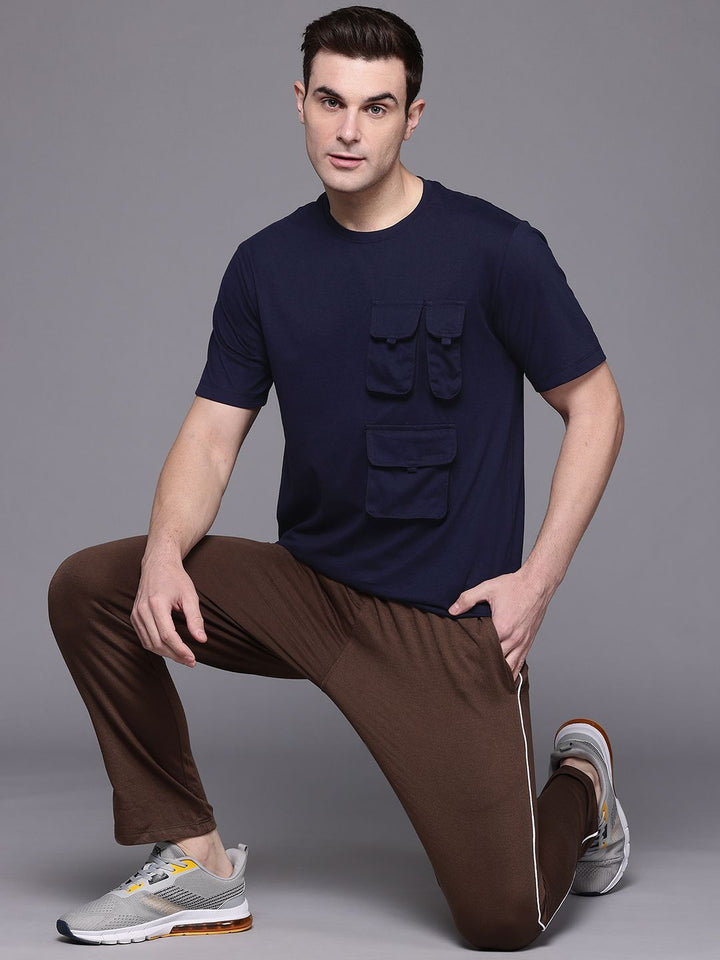 HRX by Hrithik Roshan Typography Lifestyle T-shirt with Pocket-Detail