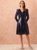 all about you Embellished Fit & Flare Dress