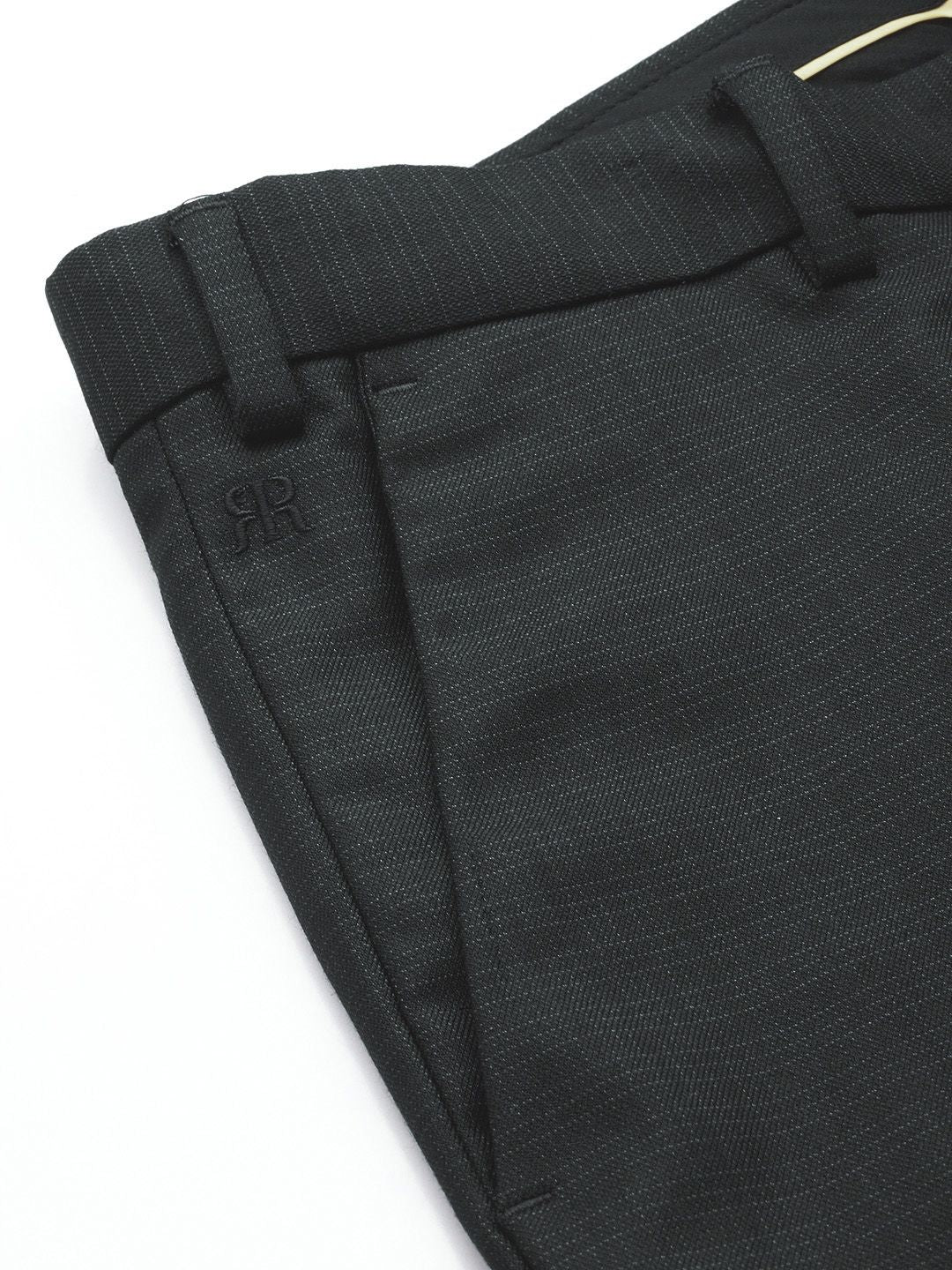 Raymond Men Checked Slim Fit Formal Trousers