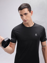 HRX by Hrithik Roshan Men Printed Rapid-Dry Training T-shirt