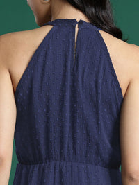 DressBerry Dobby A-Line Midi Dress