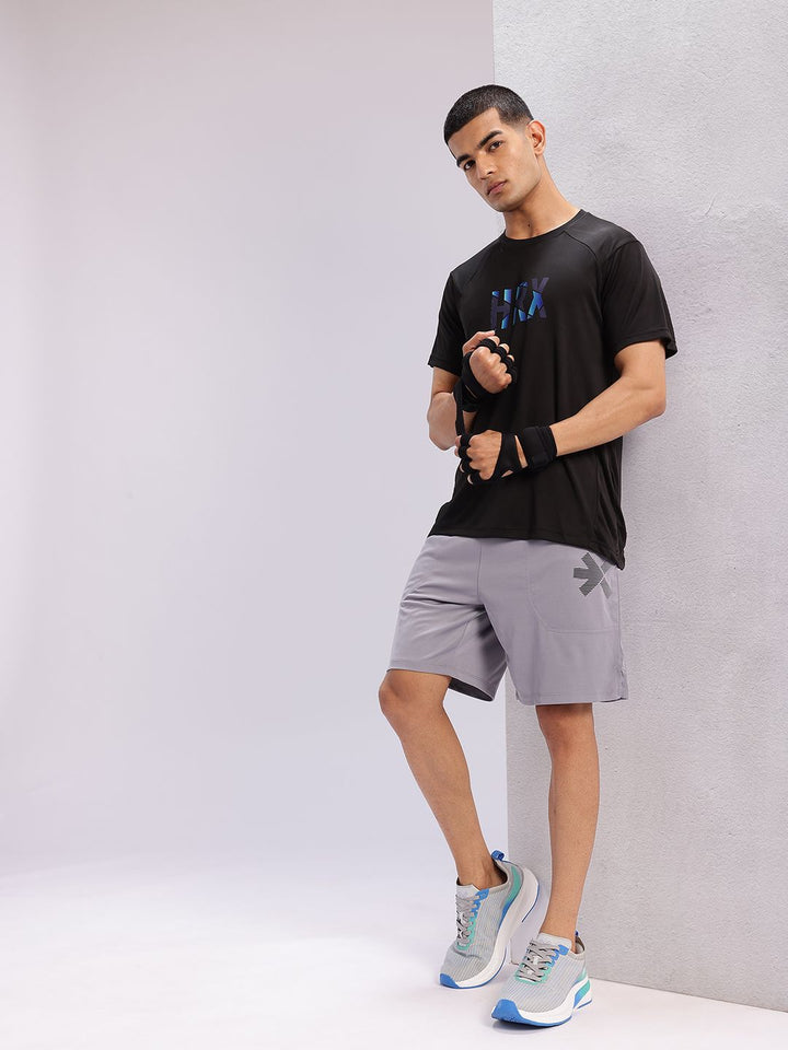 HRX by Hrithik Roshan Brand Logo Print Rapid-Dry Training T-shirt
