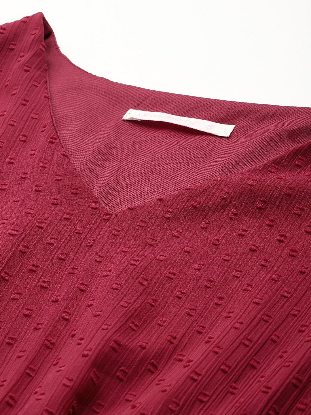 DressBerry Dobby Weave A-Line Mini Dress