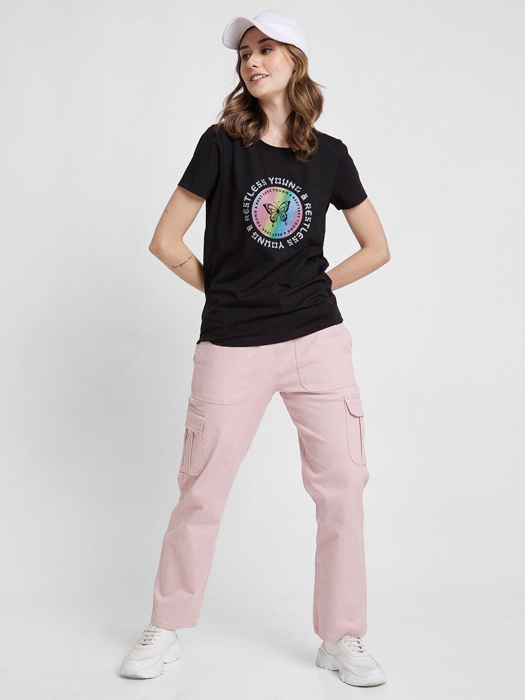 SPYKAR Graphic Printed Cotton T-shirt